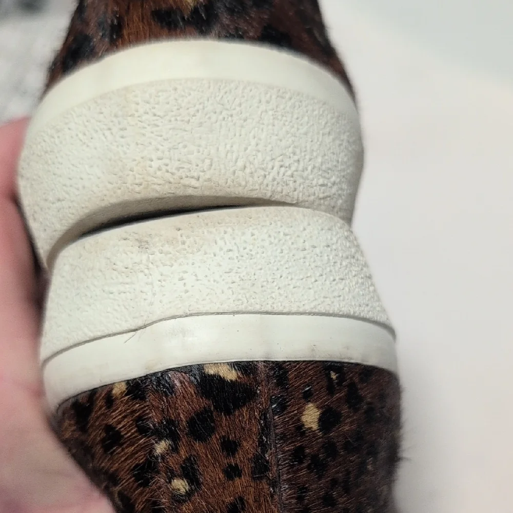 Madewell Sidewalk Slip-On Sneakers Painted Calf Hair Size 7